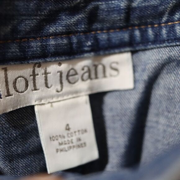Loft Jeans Vintage Denim Maxi Skirt – Iconic 90s Y2K – Size 4 - Picture 10 of 11
